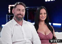 Jazmine Cruz And Derek Savage In Hot Brunette Jasmine Cruze Needs Black Cock, But Her Husband Needs To Be There