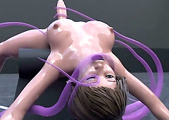 Digital fantasy erotica with alien figures in vivid 3D renderings