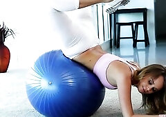 Yoga Wench Finds Peace In Riding Thick Ramrod - Alexis Adams