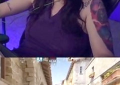 Tattoed Goth Latina Fucked A Stranger In Italy - Explosive Finale On His Face