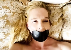 Lovely Blonde With Tight Pussy Masturbate Solo