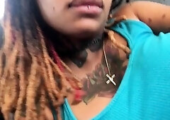 Black MILF with BIG boobs dancing and teasing