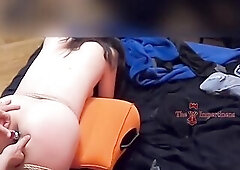 S&M 41 p3 - Shibari cutie spanked with the cane and plugged!!