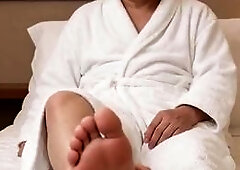 Massage foot bath girl AI