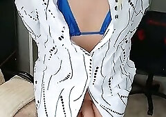 In a Cute New Little Dress Showing off My Pussy, with a Surprise at the End.