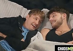 CHAOS MEN - Sharing The Bed Leads To Gay Anal For Horny Roommates