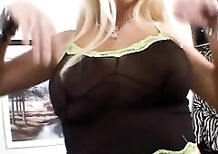 Golden-haired Kelly Taylor has a pierced navel and giant hooters, that u'll see bounce when her chap is screwing her fast and hard on her couch. 