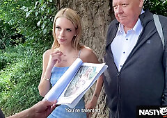 Naomi Love And Nick Ross - Beautiful Fucked Outdoors Riverside In Public Location