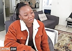 This AMATEUR BLACK TEEN kept calling herself a precious cutie... and creamed the second my shlong hit her mouth