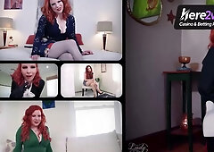 Lady Fyre Dominates Man with Redhead Femdom in Heels