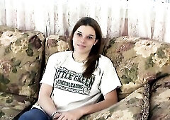 Youthful cutie disrobes and shows off her charms on camera