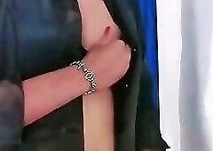 Hijab Teacher Checks and Disciplines Students Cock
