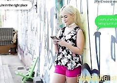 Ukrainian golden-haired Lisi Kitty meets six males for an outdoor gangbang party. The nonstop blowbang turns into coarse anal, airtight DP and hard ro
