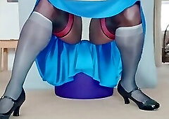 BlueGirl70 Wide Legs Panties Exposure