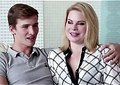 Blue-Eyed Blond Hotwife Gives Slow Blow job & Swallows Facial Cum During the time that Her Boyfriend Watches – One on One