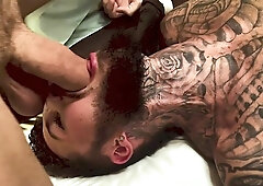 Bearded guy engulfs serious inches in homemade porn story