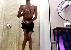 Locker room showers, huge gay, arab