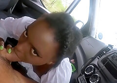 My Cute EBONY Safari Guide Took Me Away From The Group