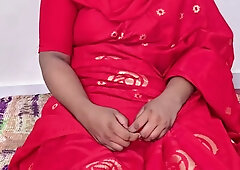 I had a great time fucking my desi stepmom, who was wearing a beautiful red saree.part 01