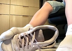 Amateur sissy, trans feet, shemale piss