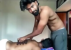 Indian muscular man sensual massage at home