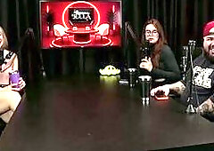 2 hawt cuties get stripped after saying that swearing is a hobby, and that boxing is their sport - Lily Cand (See on: Sheer/Red)