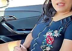 Stepson fucks his busty stepmom Maria Carbaleon after some driving lessons
