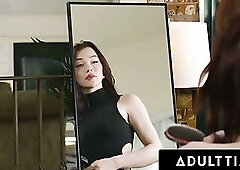 ADULT TIME - Alison Rey Comes Over For A Cheese Grater & Ends Up Getting Fucked By Trans Emma Rose