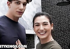 REALITY KINGS - Megan Mistakes Gets Her Vagina Stretched And Pounded By Parker Whilst Her Stud Films