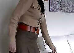 Exciting Belt Try-on with a Linen Skirt, Part 3, Lady Victoria Valente