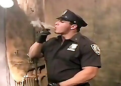 Gauge Stripping Out Of A Cop Uniform, Jacking Off, and Smoking