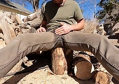 Outdoor piss, male pissing