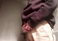 Masturbating off in the mansion's cellar