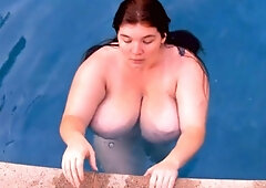 -AnoreiCollins.com- Anorei Enjoys A Nude Afternoon Swim