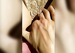 Russian Unshaven Snatch Sunbathes in the Sun and Touches Her Love button with Her Finger Ginnagg