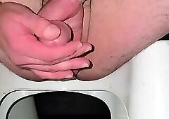 Butt plug, big dick squirt and cum
