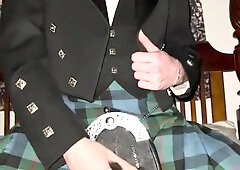 just a Scottish fellow dressed in his kilt ;)