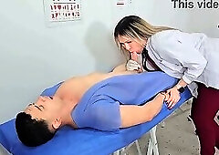 A horny doctor has sex with her young patient