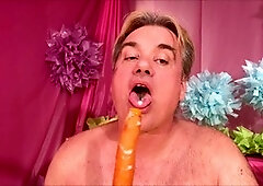 Gay easter bunny, ass worship, dad