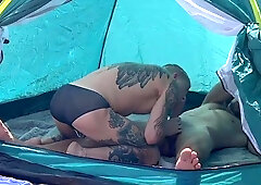 A duo of warm folks have wild romp on a public beach, causing vacationers to respond ferociously to them
