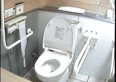 Every girl pissing on this toilet shows her ass or cunt