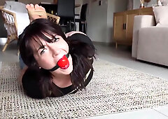 Bound And Gagged By A Burglar