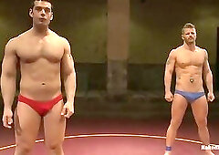 Marcus Titan Ruhl Vs Jeremy Stonewall Stevens - Muscled Oil Match!
