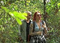 Redhead Stepmom Natural Melons Turns Tent Night into Silent Forbidden Banging