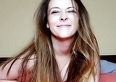 Curly Blonde Teen Records Solo Dildo Masturbation More at