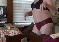 Webcam. Crossdresser Serge Lu-sin