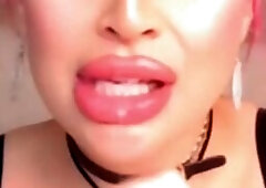 Wild Redhead Slurps Her Squirting Dildo